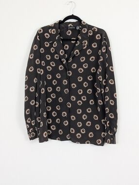 Liz Claiborne Silk Button Down Top Size 16